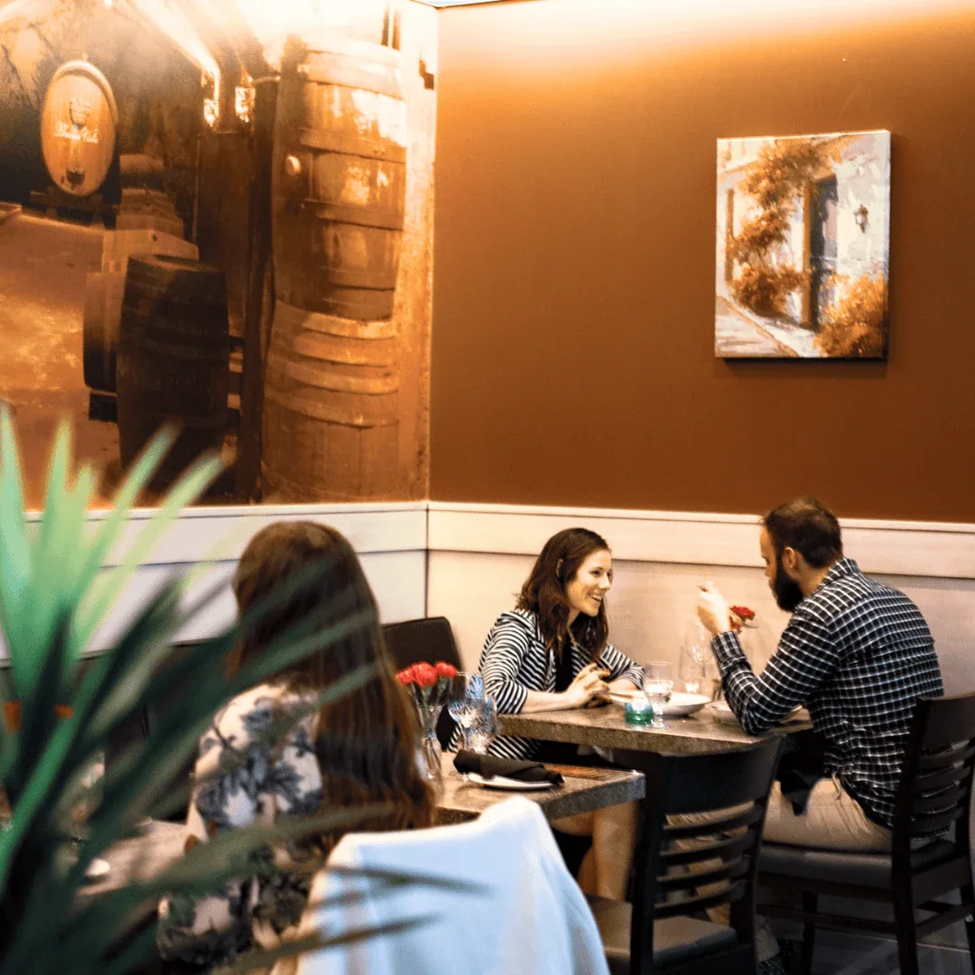 Guests dining inside Toscana Heritage